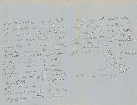 Lot #592 Franz Liszt: Vouching for a young baritone 