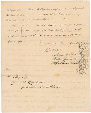 Lot #338 Arthur Lee Signed Letter - Image 2