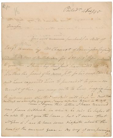 Lot #240 Aaron Burr Handwritten Letter Signed - Image 1
