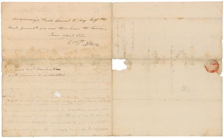 Lot #240 Aaron Burr Handwritten Letter Signed - Image 2