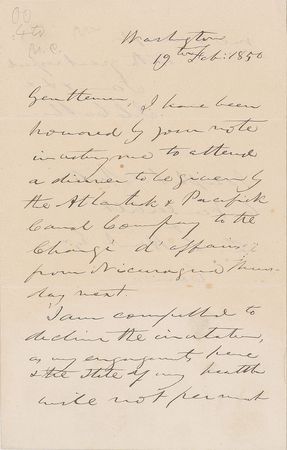 Lot #315 John C. Calhoun Handwritten Letter Signed - Image 1