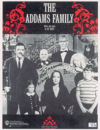 Lot #698 The Addams Family: Vic Mizzy Signed Photograph - Image 1