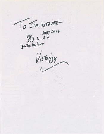 Lot #698 The Addams Family: Vic Mizzy Signed Photograph - Image 2