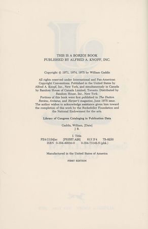 Lot #568 William Gaddis - Image 2