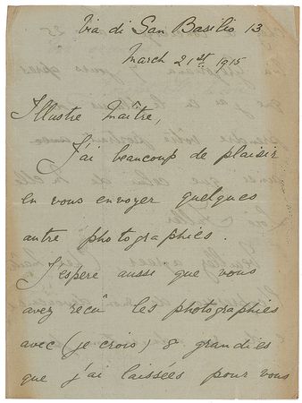 Lot #529 Auguste Rodin Signed Letter - Image 3