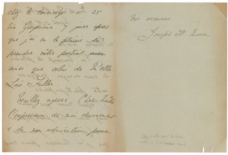 Lot #529 Auguste Rodin Signed Letter - Image 4