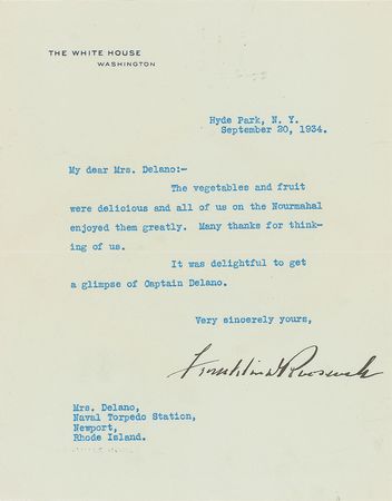 Lot #217 Franklin D. Roosevelt Typed Letter Signed - Image 1