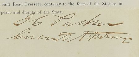 Lot #305 Isaac C. Parker: Scarce legal document from the 'Hanging Judge' - Image 2