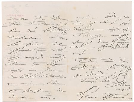 Lot #602 Clara Schumann Handwritten Letter Signed - Image 2