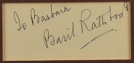 Lot #749 Basil Rathbone Signature - Image 2