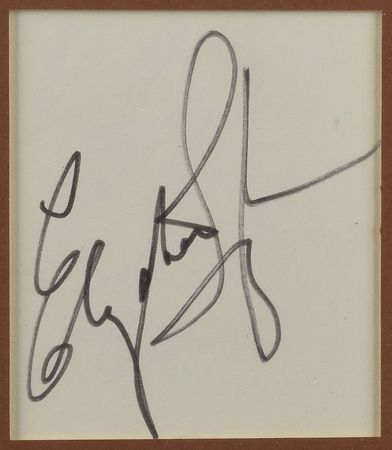 Lot #761 Elizabeth Taylor Signature - Image 2