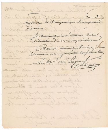 Lot #398 François Étienne de Kellermann Signed Letter - Image 2