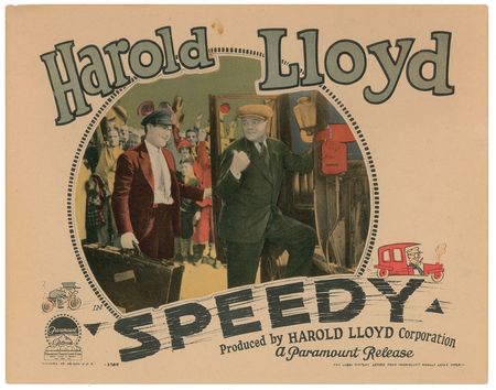 Lot #811 Babe Ruth: The Babe takes a ride from Harold Lloyd in Speedy - Image 2