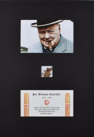 Lot #318 Winston Churchill Cigar Display - Image 1