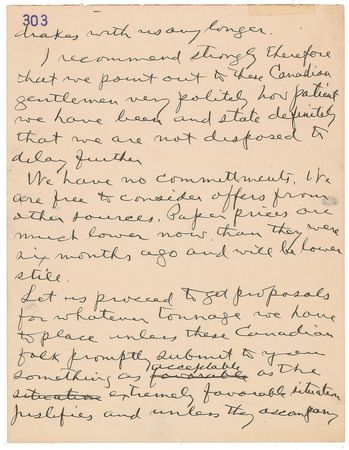 Lot #260 William Randolph Hearst Handwritten Letter Signed - Image 2