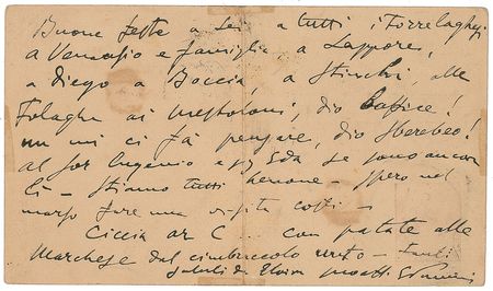 Lot #597 Giacomo Puccini Handwritten Letter Signed - Image 1