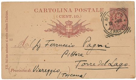 Lot #597 Giacomo Puccini Handwritten Letter Signed - Image 2