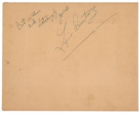 Lot #628 Louis Armstrong Signature - Image 1