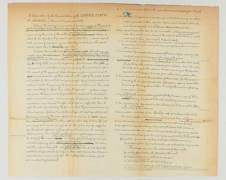 Lot #235 Declaration of Independence Force Print: Coveted 1848 Force engraving of the Declaration of Independence - Image 3