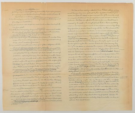 Lot #235 Declaration of Independence Force Print: Coveted 1848 Force engraving of the Declaration of Independence - Image 4