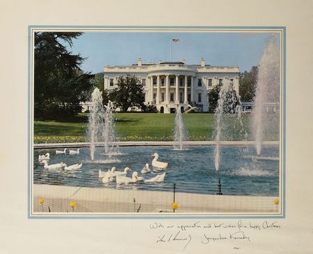 Lot #111 John F. Kennedy Set of (3) Oversized Christmas Cards Christmas Cards - Image 2