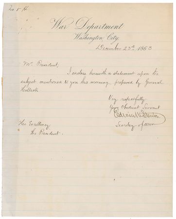 Lot #244 Abraham Lincoln's Cabinet Group Lot - Image 1