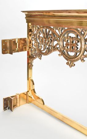 Lot #39 John and Jacqueline Kennedy's Wedding Altar Railing Gate: Bronze altar gate from the Bouvier-Kennedy wedding at St. Mary's Church - Image 2
