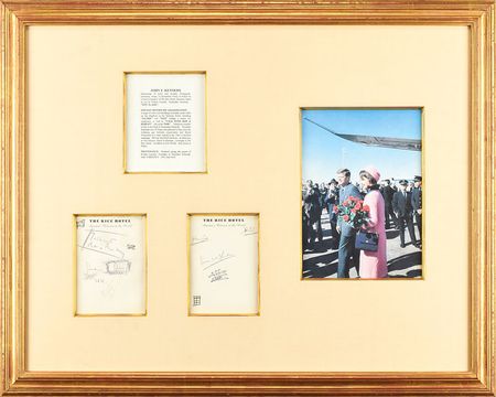 Lot #2 John F. Kennedy Handwritten Notes and