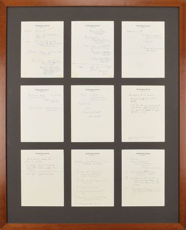 Lot #8 John F. Kennedy's Handwritten Notes on