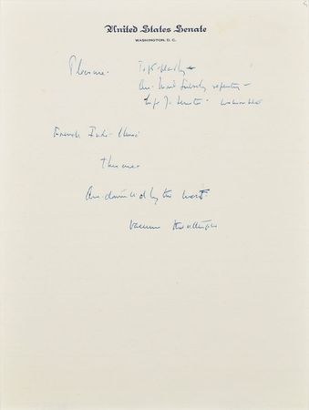 Lot #8 John F. Kennedy's Handwritten Notes on Vietnam: 