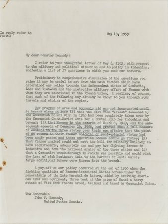 Lot #8 John F. Kennedy's Handwritten Notes on Vietnam: 