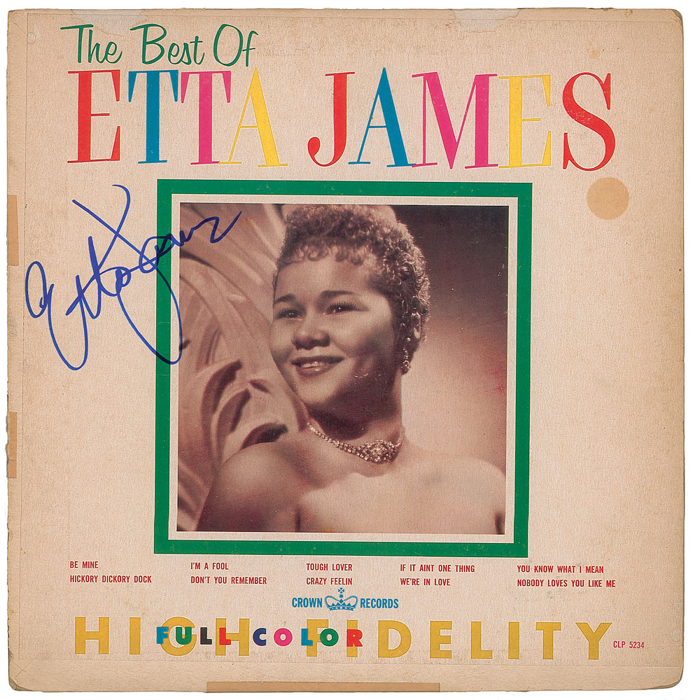 Etta James Signed Album | RR Auction