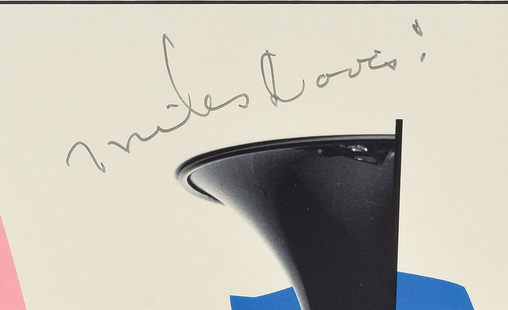 Miles Davis Signed Poster | RR Auction