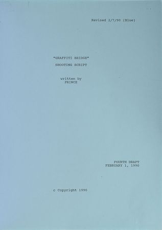 Lot #5597  Prince Graffiti Bridge Final Revision Script - Image 2