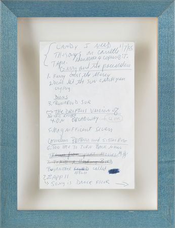 Lot #5165 Michael Jackson Handwritten Note - Image 1