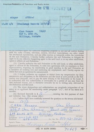 Lot #2294  Musician Contracts - Image 1