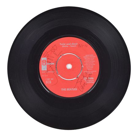 Lot #5013  Beatles Signed 'Twist and Shout' /