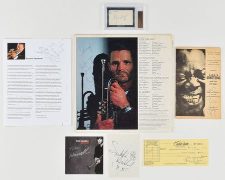 Lot #5272  Trumpeters Group of (6) Signed Items - Image 1