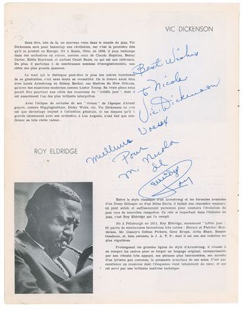 Lot #5196  Jazz Legends Signed Program - Image 2