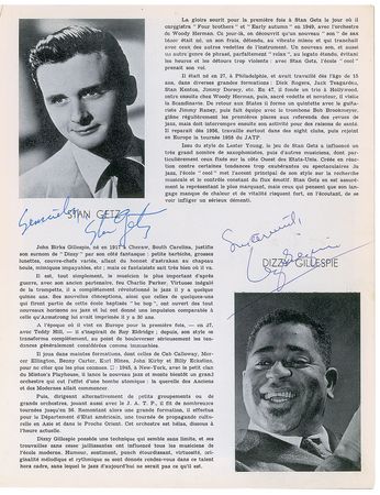 Lot #5196  Jazz Legends Signed Program - Image 3