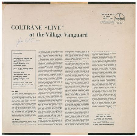 Lot #5181 John Coltrane Signed Album - Image 1