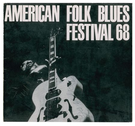 Lot #5238 John Lee Hooker Signed Program Cover and Page - Image 2