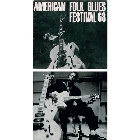 Lot #5238 John Lee Hooker Signed Program Cover and Page - Image 1
