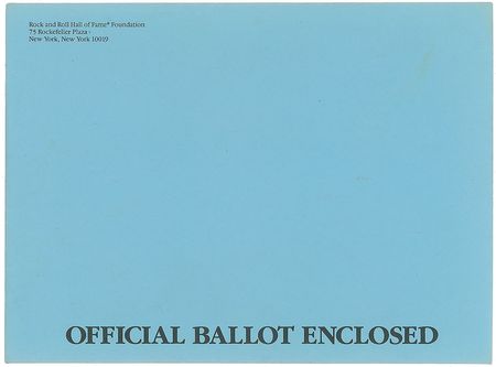 Lot #5660  Rock and Roll Hall of Fame Voter Booklet: 1991 - Image 5