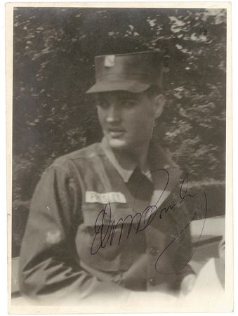 Lot #5078 Elvis Presley Signed Photograph