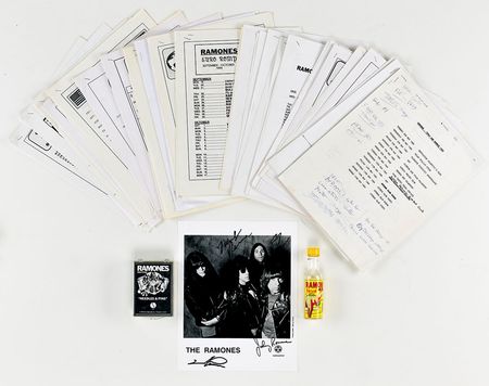 Lot #5530  Ramones Signed Photograph, Promo