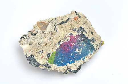 Lot #5521  Ramones Berlin Wall Brick and Itinerary