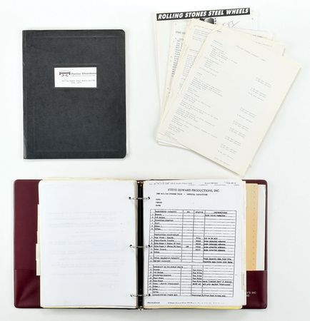 Lot #5123  Rolling Stones Steel Wheels Tour Binder - Image 1