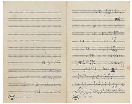 Lot #5180 John Coltrane Handwritten Music for 'You Came Along' - Image 5