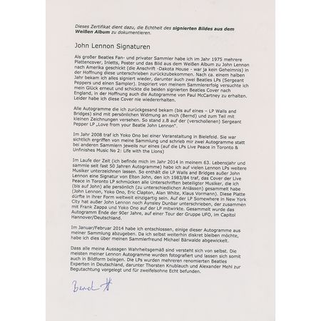 Lot #5022  Beatles Signed White Album Photographs - Image 6